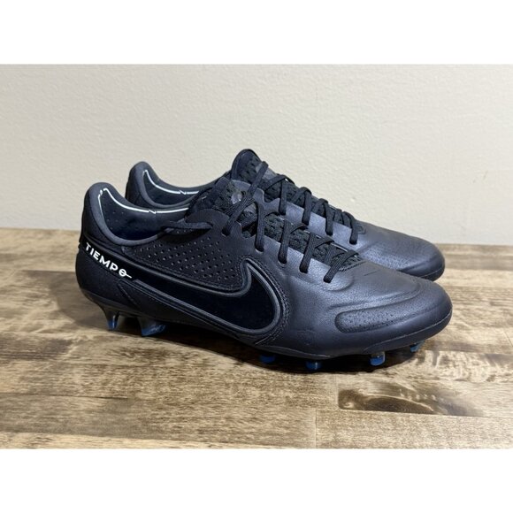 Nike Tiempo Legend 9 Elite FG | Black • Blue | Multi Sizes | CZ8482-001 - Picture 2 of 11